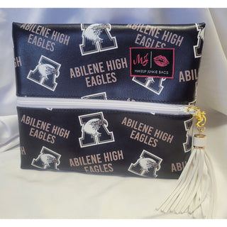 Abilene Eagles Layflat Makeup Junkie Bags