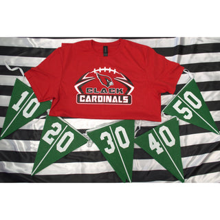 Clack Cardinals - Football T-Shirt