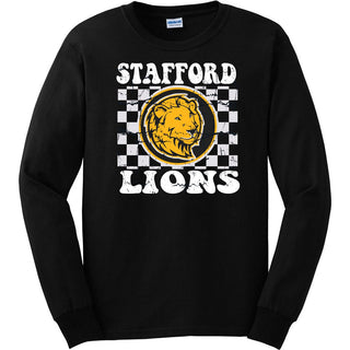 Stafford Lions - Checkered Long Sleeve T-Shirt