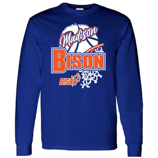 Madison Bison - Basketball Long Sleeve T-Shirt