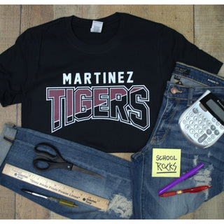Martinez Tigers - Split 1/2 T-Shirt