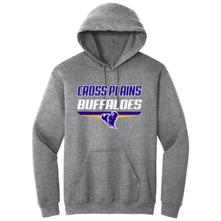 Cross Plains Buffaloes - Double Stripe Hoodie