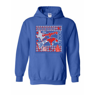 Cooper Cougars - Game Day Checkered Hoodie