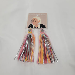 Metallic Tassel Earrings