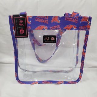 Cooper Cougars Clear Stadium Tote Bag