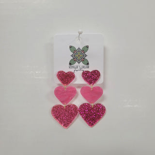 Valentine's Day Acrylic Earrings