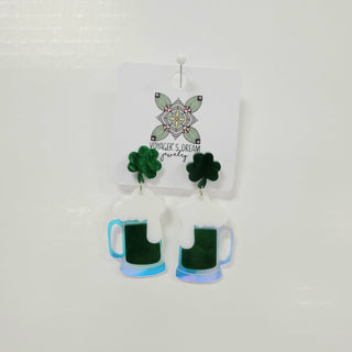St. Patrick's Day Acrylic Earrings