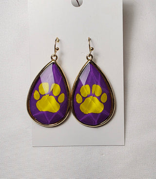 Paw Teardrop Earrings