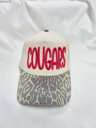 Cougars - Puff Leopard Bill Trucker Cap