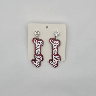 Game Day Script Hype Earrings