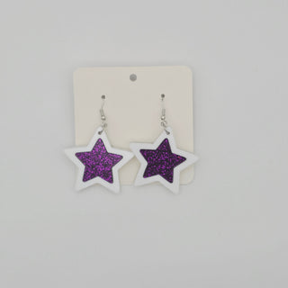 Double Star Dangle Earrings