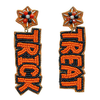 Trick or Treat Seed Bead Earrings