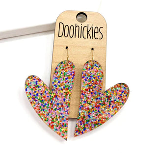 Valentine's Heart Dangle Earrings