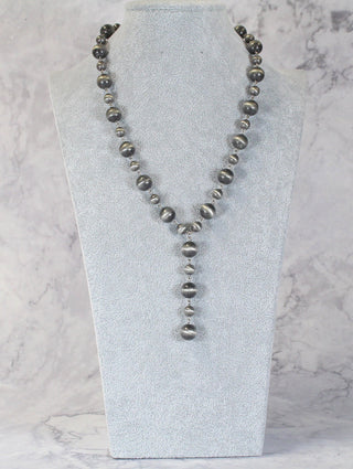 1120 H116 SILVER WESTERN NAVAJO PEARL 20” Necklace