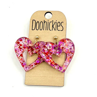 Valentine's Heart Dangle Earrings