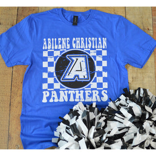 Abilene Christian Panthers - Checkered T-Shirt