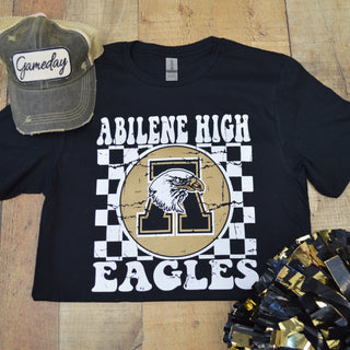 Abilene High Eagles - Checkered T-Shirt