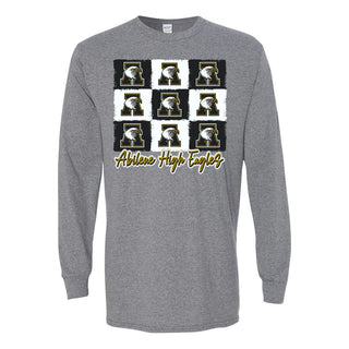 Abilene High Eagles - 9 Boxes Long Sleeve T-Shirt