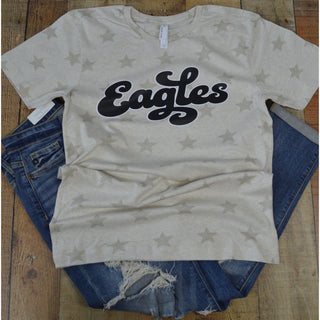 Abilene High Eagles - Script with Stars T-Shirt