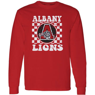 Albany Lions - Checkered Long Sleeve T-Shirt