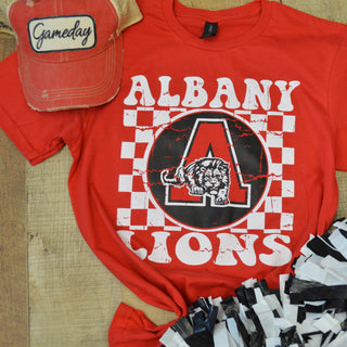 Albany Lions - Checkered T-Shirt