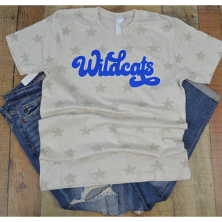 Allie Ward Wildcats - Script with Stars T-Shirt