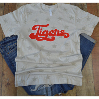 Anson Tigers - Script with Stars T-Shirt