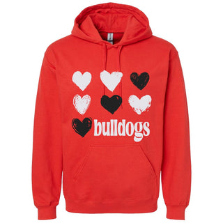 Bonham Bulldogs - Foil Hearts Hoodie