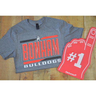 Bonham Bulldogs - Split Stripe T-Shirt