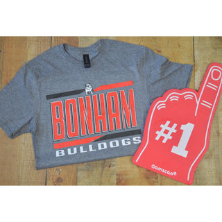 Bonham Bulldogs - Split Stripe T-Shirt