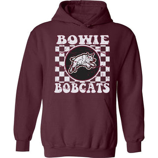 Bowie Bobcats - Checkered Hoodie