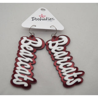 Hawley Bearcats - Layered Acrylic Earrings