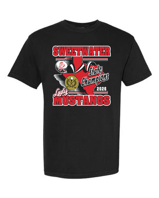 Sweetwater Lady Mustangs - State Champions on Black