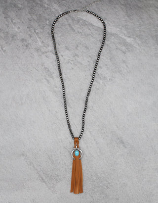 0037 HH144 SQUASH TASSEL Necklace