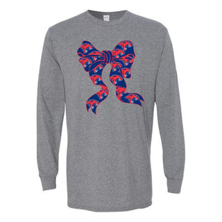 Cooper Cougars - Bow Mascot Long Sleeve T-Shirt