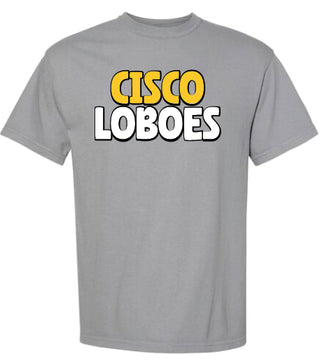 Cisco Loboes Bubble Font on Grey - Cisco Loboes Booster Club
