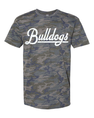 Clyde Bulldogs - Script with Tail Camo T-Shirt