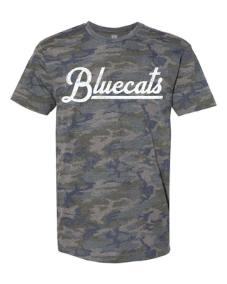 Coleman Bluecats - Script with Tail Camo T-Shirt