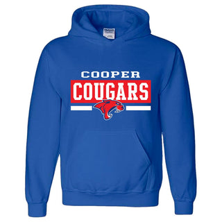 Cooper Cougars - Simple Striped Hoodie