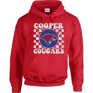 Cooper Cougars - Checkered Hoodie