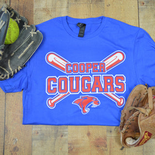 Cooper Cougars - Baseball/Softball T-Shirt