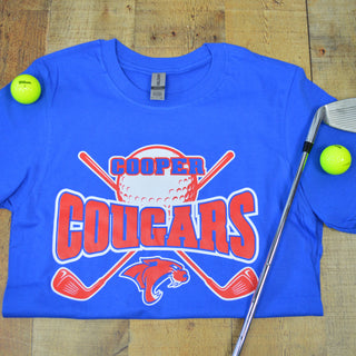 Cooper Cougars - Golf T-Shirt