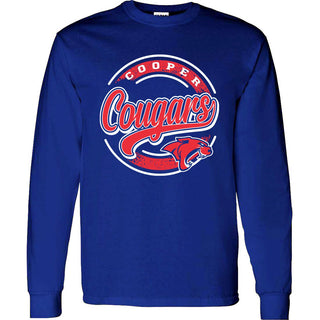 Cooper Cougars - Circle Script Long Sleeve T-Shirt