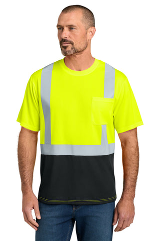 CornerStone® ANSI 107 Class 2 Short Sleeve Mesh Blocked Tee CS205