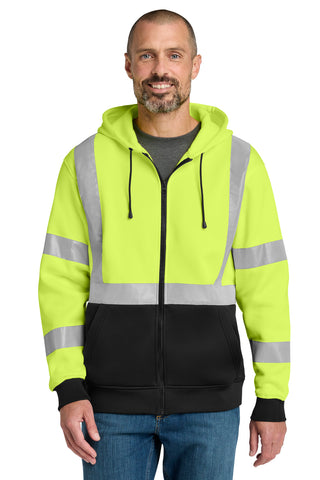 CornerStone® A107 Class 3 Heavy-Duty Fleece Full-Zip Hoodie CSF300