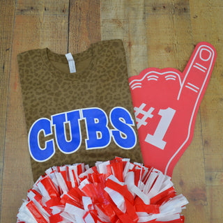 Long Cubs - Arch with Animal Print T-Shirt