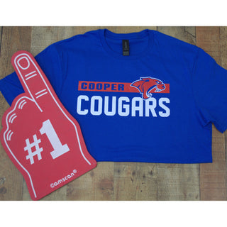 Cooper Cougars - Thin Stripe T-Shirt