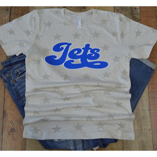 Dyess Jets - Script with Stars T-Shirt