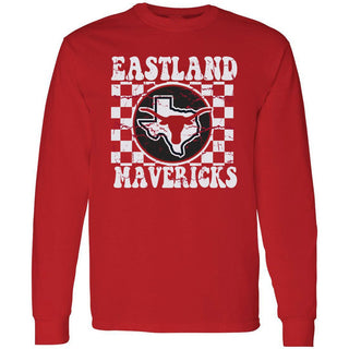 Eastland Mavericks - Checkered Long Sleeve T-Shirt