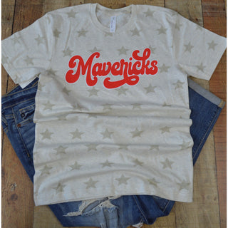Eastland Mavericks - Script with Stars T-Shirt